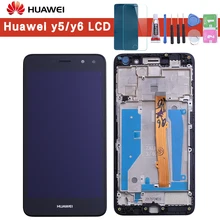 Для huawei Nova Young 4G LTE/Y6 /Y5 MYA-L11 MYA-L41 ЖК-дисплей+ кодирующий преобразователь сенсорного экрана в сборе с рамкой