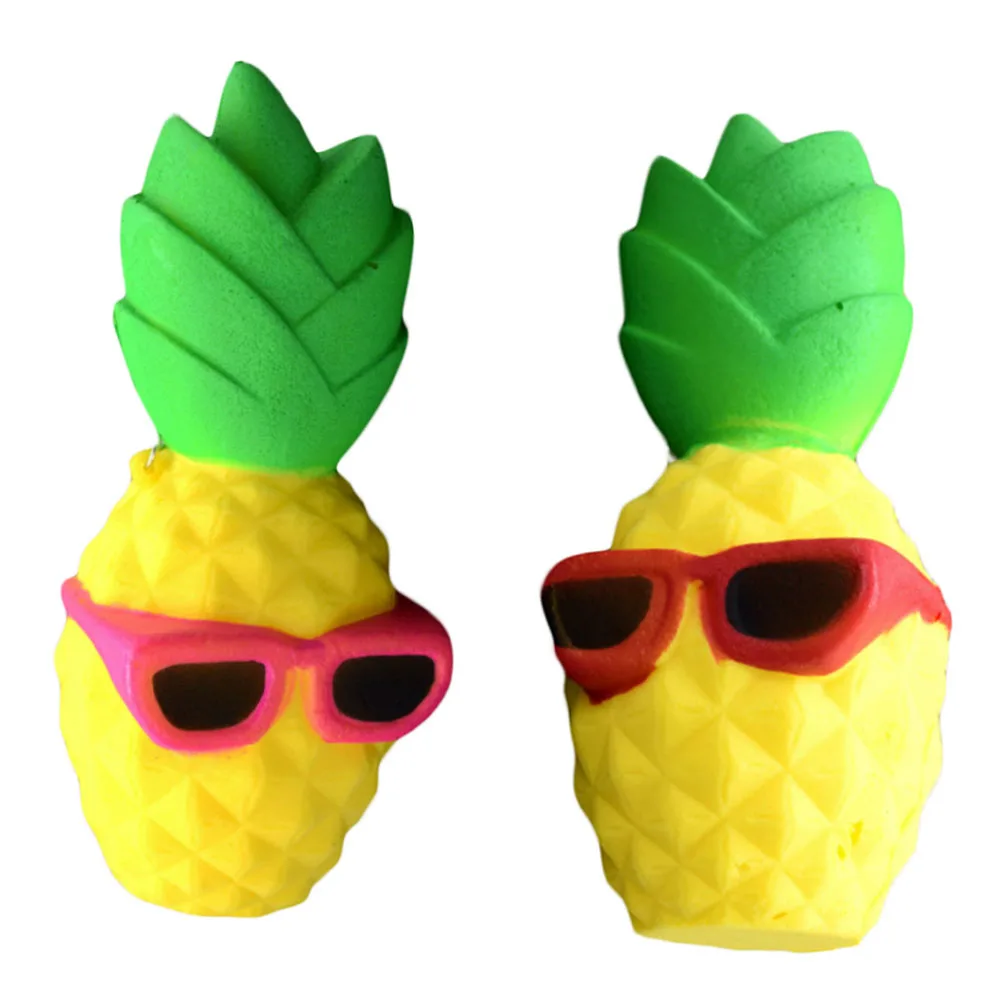 2017 Big Pineapple Slow Rebound Simulation PU Bread Soft Toys with Fragrance Children Learning