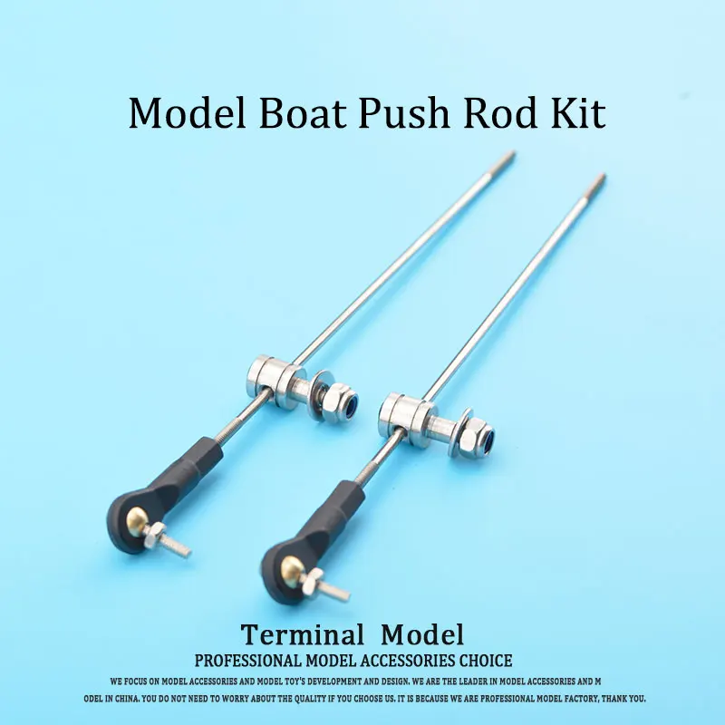 Buy RC Model Boat Push Rod Kit Include M2 Plastic Rod End + Linkage Stoppers