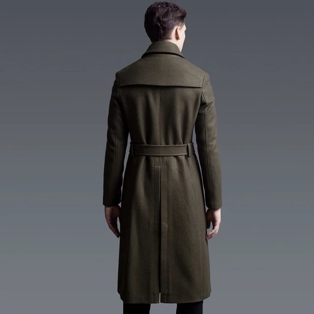 Extra long peacoat top