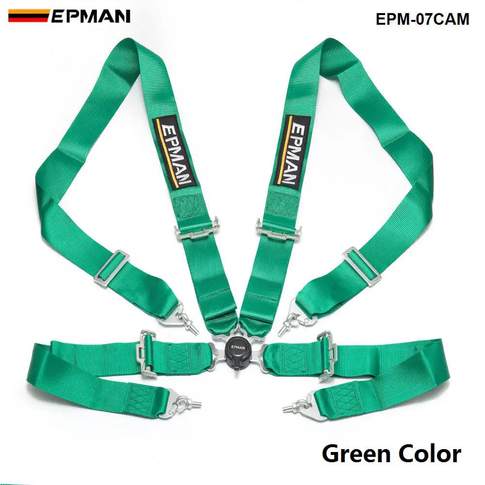Epman 4-точечные ремни безопасности Camlock " ремень безопасности/Ремни крепления EPM-07CAM - Название цвета: Зеленый