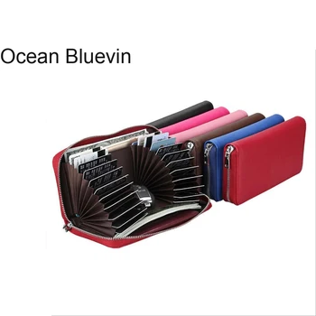 

OCEAN BLUEVIN New Hot RFID Organ Card Men's Leather Passport Holder Ladies Wallet Card Package Credit Card Set Car Key Bag