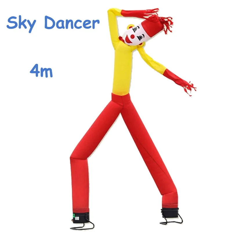 4m Custom Sky Dancer Advertising Inflatable Air Dancer Popular Inflatable Advertising Man
