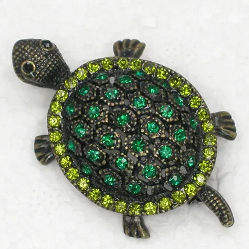 Wholesale Fashion Brooch Rhinestone Enamel Turtles Pin brooches Men's