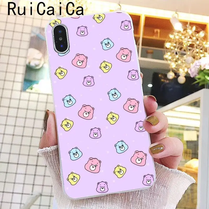 Pink Lovely Care Bears rainbow Cute