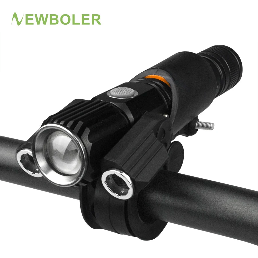 Goede NEWBOLER 3 XM T6 LED Fiets Licht USB Fietsverlichting Oplaadbare Lamp Zaklamp Passen hoek Zaklamp Fietsen Accessoires