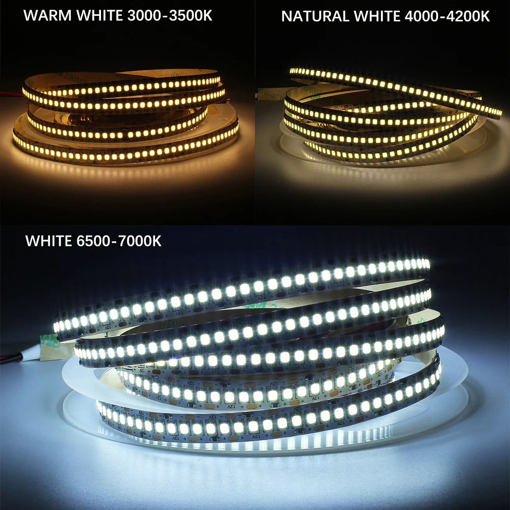 Светодиодная лента 12 В постоянного тока 2835 SMD RGB 234 светодиодов/м 5 м/лот высокая