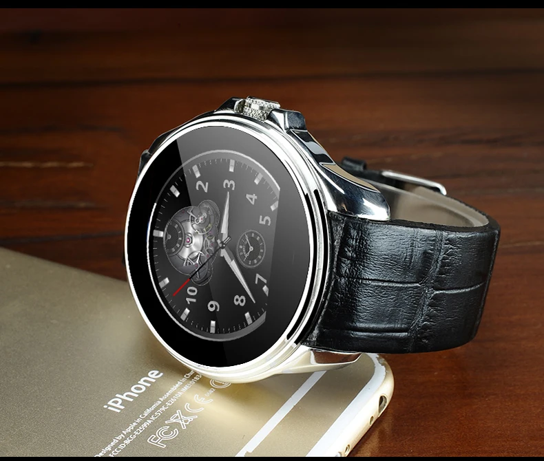 Smart Watch SW28 1 22inch font b Smartwatch b font Phone MTK2502 with Pedometer Sleep Monitor