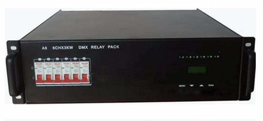 Сценическое освещение сценическое 6CH X 3KW DMX релейный блок питания для управления