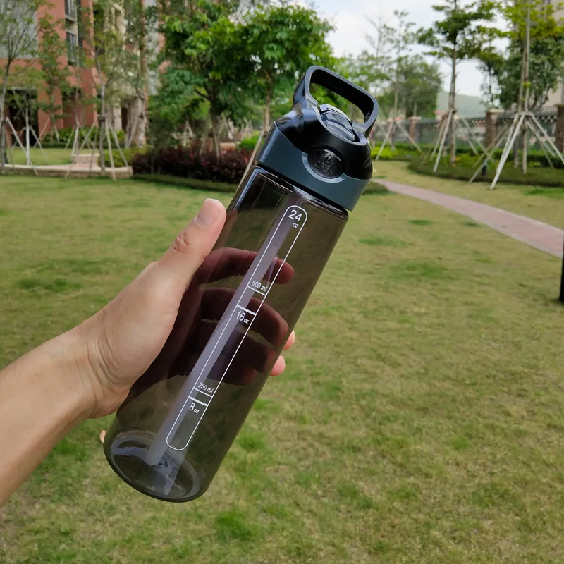 

New Tritan Material Environmental Protection Children's Plastic Straw Cup Outdoor Sports Bottle Student Portable Leak-proof Cup