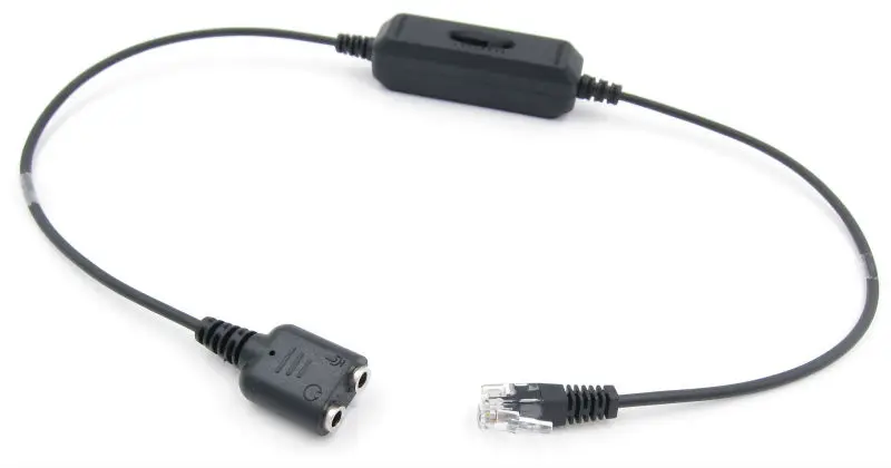 Pc Headset To Universal Rj9/rj10/rj22 Phone Switch Adapter With 8 ...