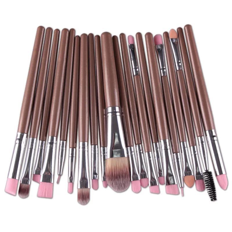 20pcs Eyes Brushes Set Eyeshadow Eyebrow Eyelashes Eyeliner Lip Makeup Brush Sponge Smudge Brush Cosmetic pincel maquiagem (15)