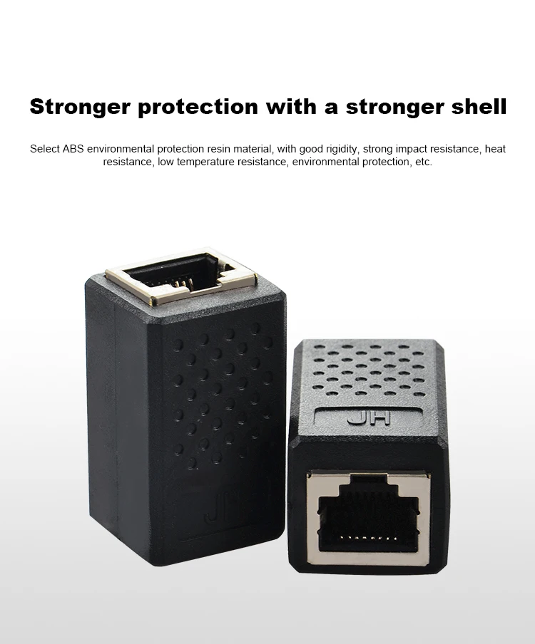 5Network Connector Adapter Cable extende 8P8C RJ45 Lan Cable Coupler Extender RJ45 Extension Converter Female to Female Cat765e