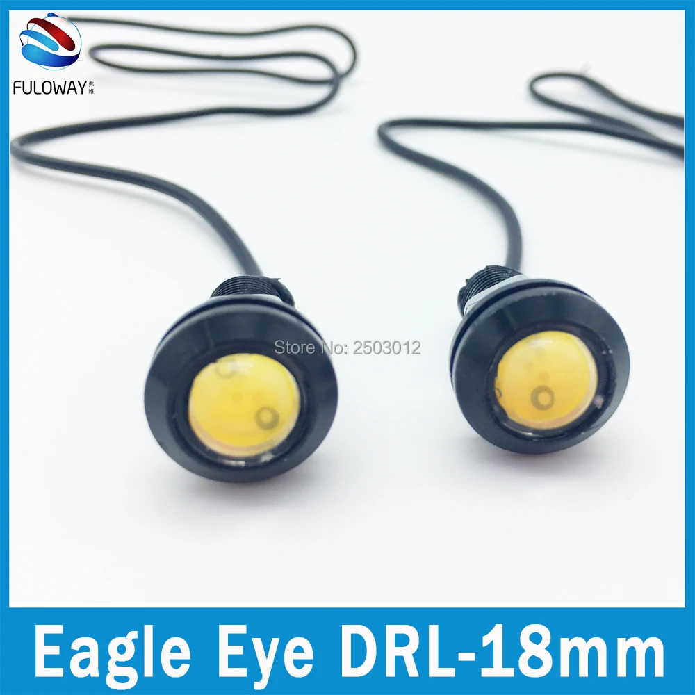10PCS 18mm 9W High Brightness Car Lights DRL Daytime Running Lights