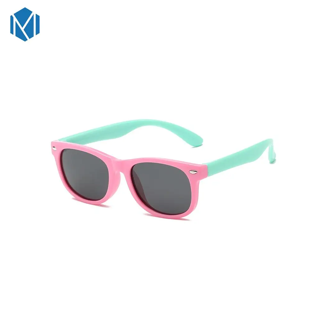 Новая модная детская одежда кремнезема солнцезащитные очки мягкого действия из алюминиево-магниевого сплава квадратный мальчики очки для детей в возрасте от года до UV400 солнцезащитные очки gafas de sol mujer - Цвет линз: H
