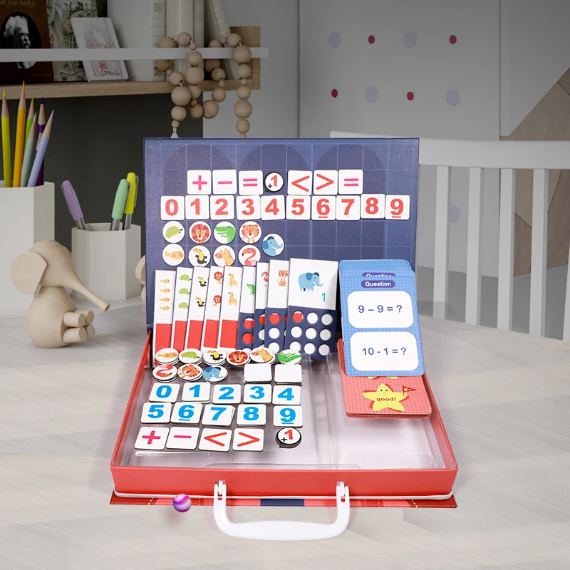 Magnetic Montessori Math Toy Arithmetic Addition Subtraction Mathematics Puzzle Game Educational To - 32980345017