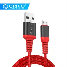 ORICO нейлоновый Micro USB кабель 1 м 3 фута 2,4 А Быстрая Зарядка Синхронизация данных USB кабель для samsung Xiaomi Android смартфон планшет зарядное устройство