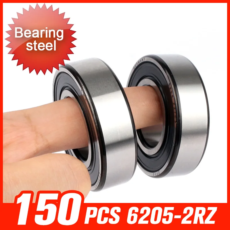 

150pcs 6205-2RZ Bearing 52x25x15mm Bearings For 3D Printer Manual Pump Pressure Testing Machine Hardware Tool Accessories