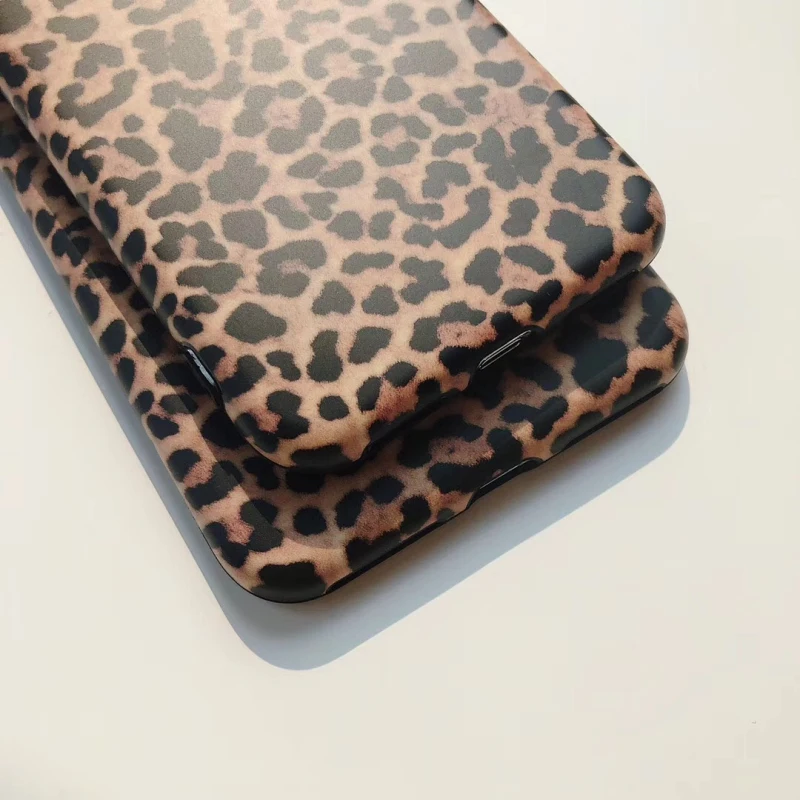 Силиконовый чехол из ТПУ с леопардовым принтом для iPhone 11 12 Pro Max Mini 6s 7 8 Plus матовые