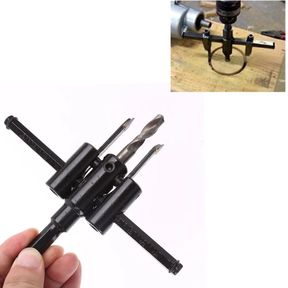 Alloy Steel 30mm 120mm Adjustable Circle Hole Saw Drill Bit Cutter Set