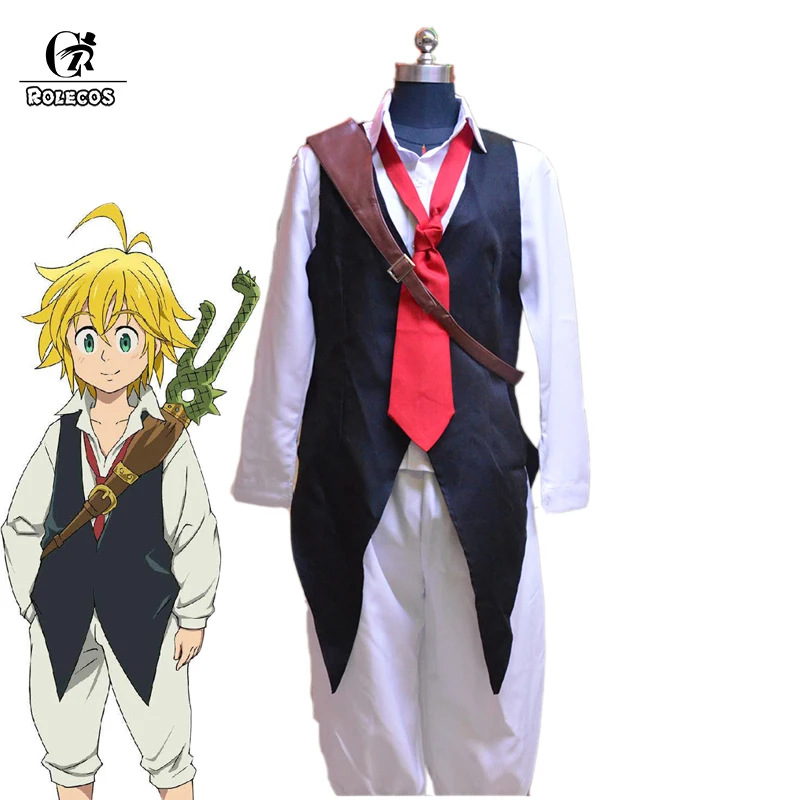 ROLECOS японское аниме семь смертных грехов косплей Meliodas костюм дракона SiN of WRAT