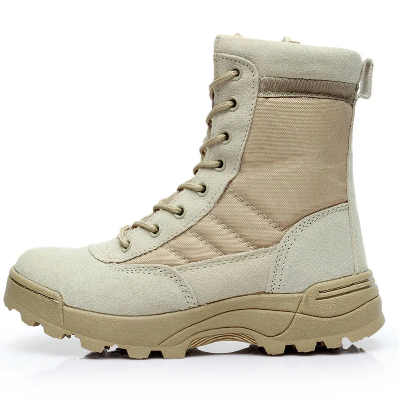 

Men Special Forces Military Leather Boots Tactical Desert Combat Boats Outdoor Shoes Snow Boots Outdoor Climbing Hiking 711