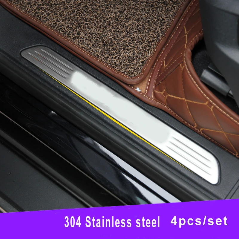 

Stainless steel scuff plate Door sill sills Guards For VW TOUAREG 2011 2012 2013 2014 2015 car styling accessories