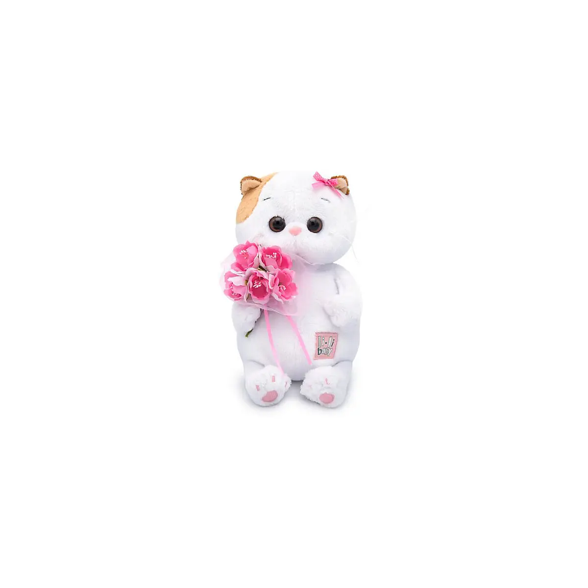 Мягкая игрушка Budi Basa Кошечка Ли-Ли Baby с букетом, 20 см