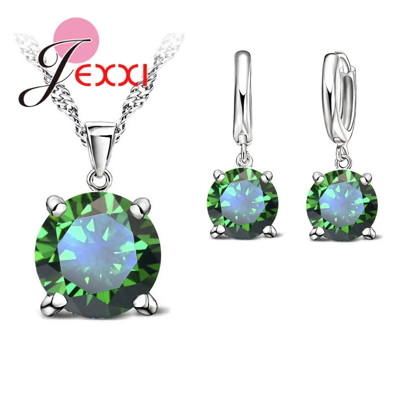 Комплект из колье и серёг серебра 925 пробы с фианитом|jewelry silver|jewelry phonejewelry african |