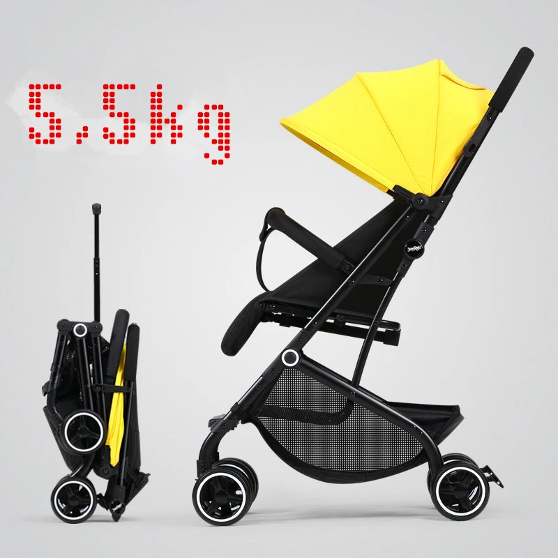 

2019 Baby Stroller 3 in 1 neonatal carriage can sit lie sultra-light baby car portable on the airplane baby cart poussette