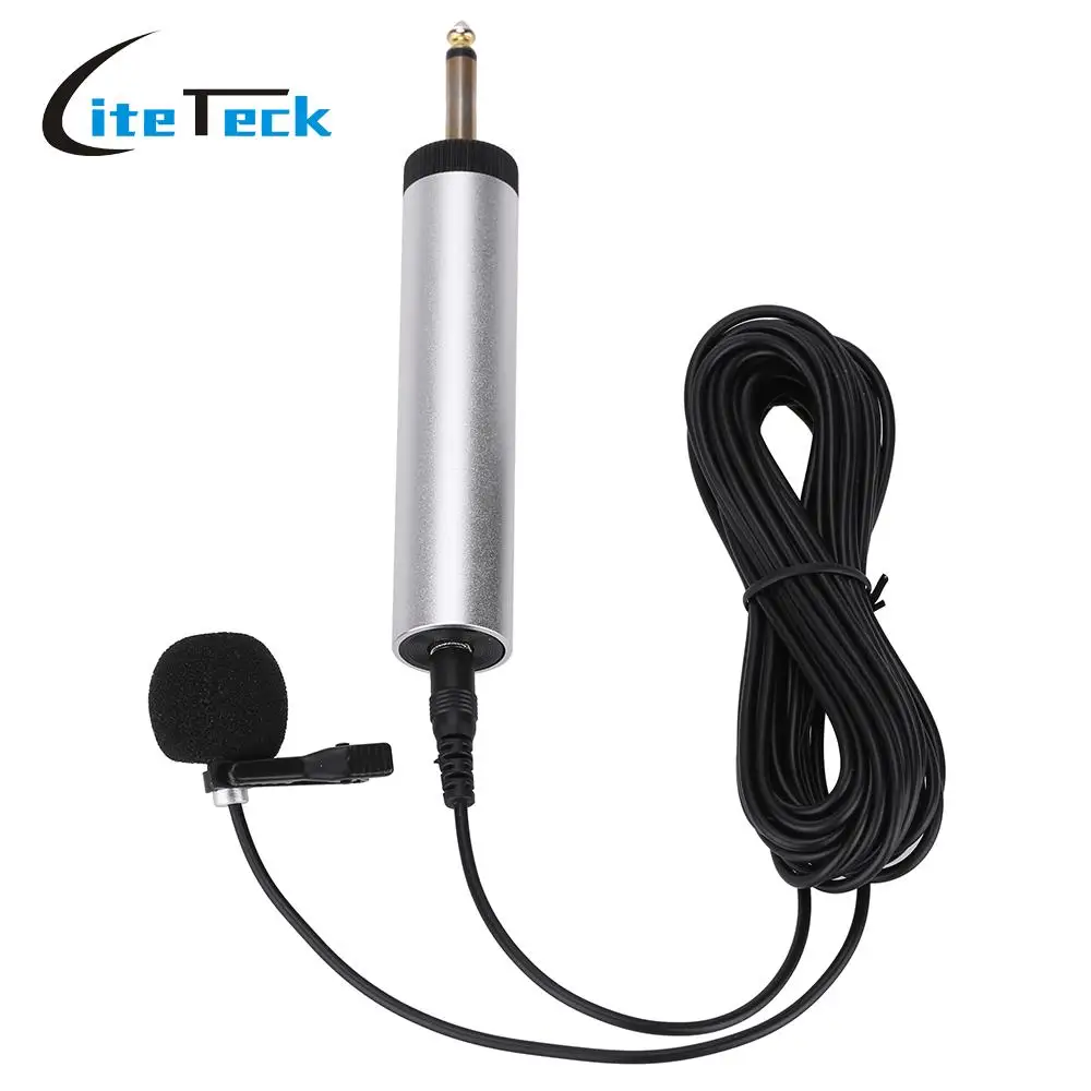 Portable Wired Electret Condenser Lapel Lavalier Clip on Musical