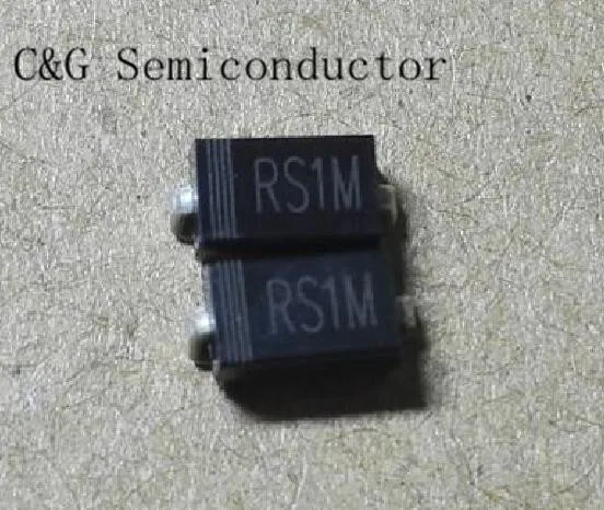 100 шт. RS1M SMA Выпрямитель с быстрым восстановлением 1N4937 FR107 SMD | Электронные