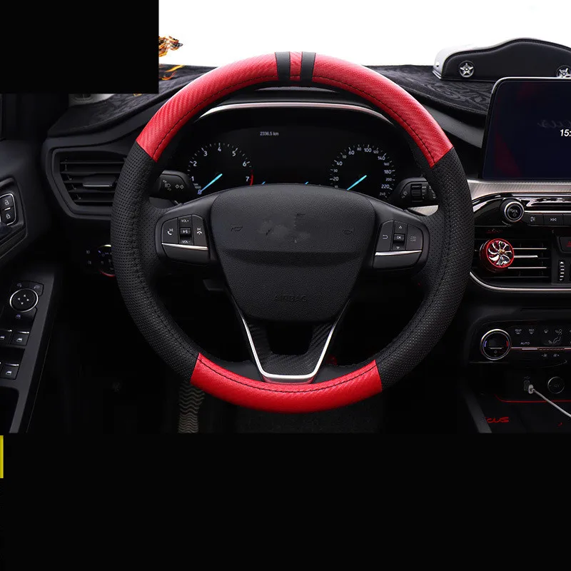 

4 Seasons Universal Steering Wheel Decorated Cover For Ford Focus 2019 AAB246