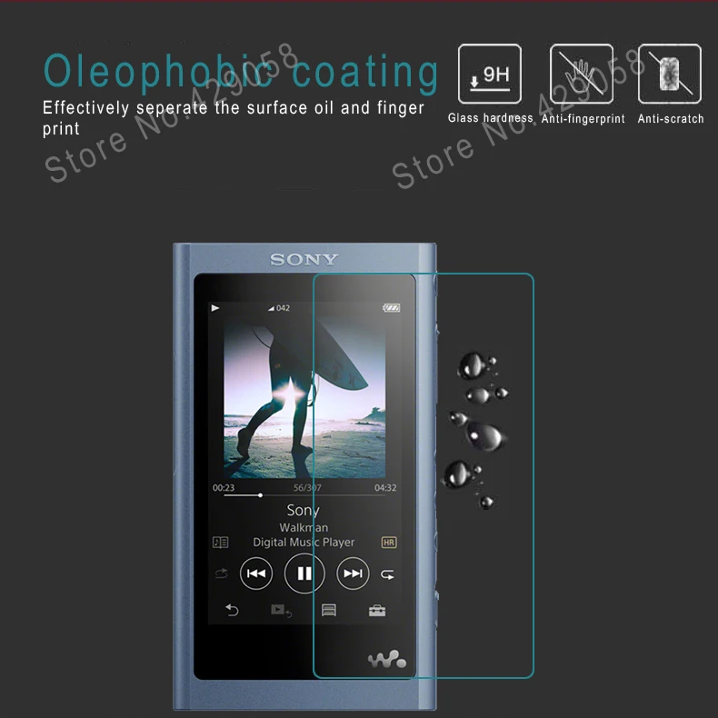 Защитная пленка для экрана из закаленного стекла SONY Walkman NW A55 A50 A56 A57 A56HN
