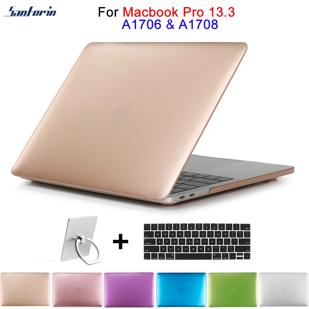 

Matte Metal Color Laptop Hard Case for New MacBook Pro 13 Inch (A1989/A1706/A1708) Metal Pattern Shell Cover for New Pro 13