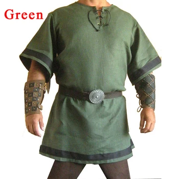

Medieval Renaissance Tunic Cosplay Costume Men Gothic Shirt Tops (Not Include Belt)
