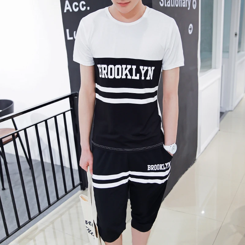 Amazon quality drop shipping 2016 T Shirt Set Mens T Shirt