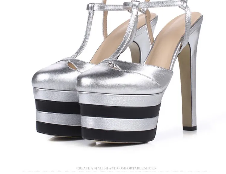 Frau Sexy Zapatos As as Mode Plattform Stil Wasserdichte Nachtclub Schuhe Blockabsatz Frauen High Rom Sandalen Pic Pic Sommer Mujer nCX4Oq