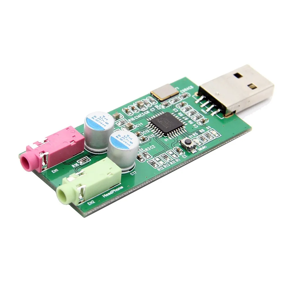 Raspberry Pi PCM2912A USB аудио карта UAC DAC плата расширения модуль с микрофоном вход для 3 B