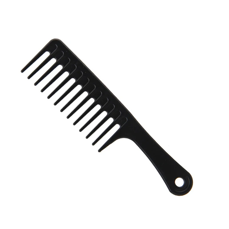 

Hair Brush Wide Tooth Comb Black ABS Plastic 24.5cm Heat-resistant Large Wide Tooth Comb for Hair Styling Tool