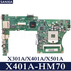 Kefu X401A материнская плата для ноутбука ASUS X301A X401A X501A Тесты Оригинал материнская плата HM70