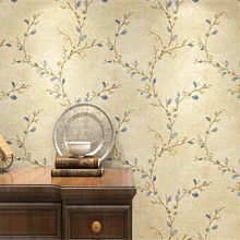 Papel de pared de beibehang roll Vintage papel tapiz de país americano jardín floral cálido grueso no tejido 3d papel tapiz dormitorio sala de estar