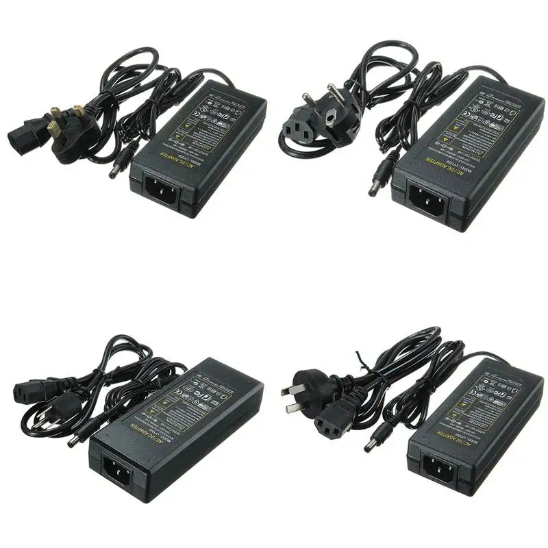 

AC110-240V To 12V 8A 96W Power Supply Transformer LED Driver Adapter Charger For LED Strip Light US/AU/UK/EU Plug