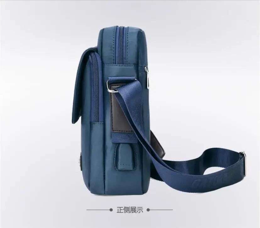 10 дюймов USB Оксфорд бизнес мужская водонепроницаемая сумка-мессенджер мужской портфель Сумочка для документов сумка-портфолио Удобные