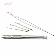 3x подключение вентиляции квасцы вытягивая иглу+ держатель комплект для микро-кольцо профессиональный инструмент Тяговая нити Инструменты