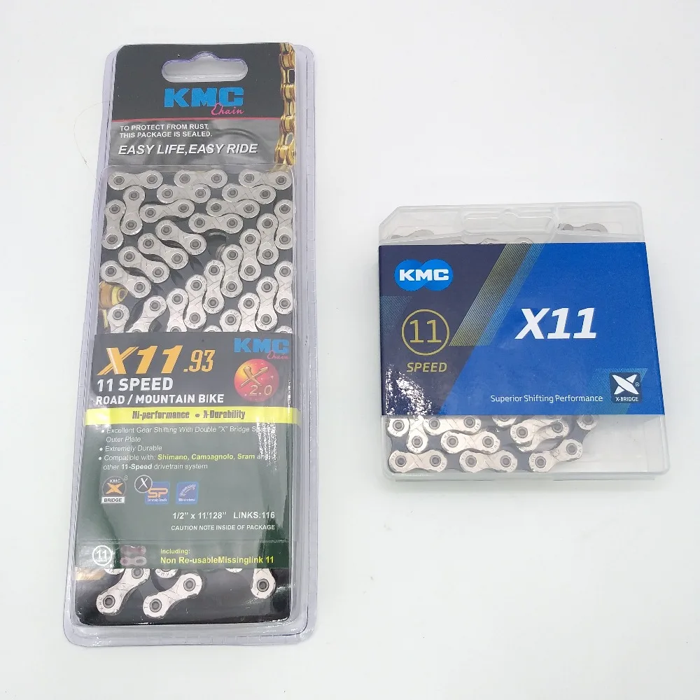 Cheap KMC X11.93 X11 EPT EL Bicycle Chain 118L 11 Speed Bicycle Chain With Original box and Magic Button for Mountain/Rod Bike Parts 6