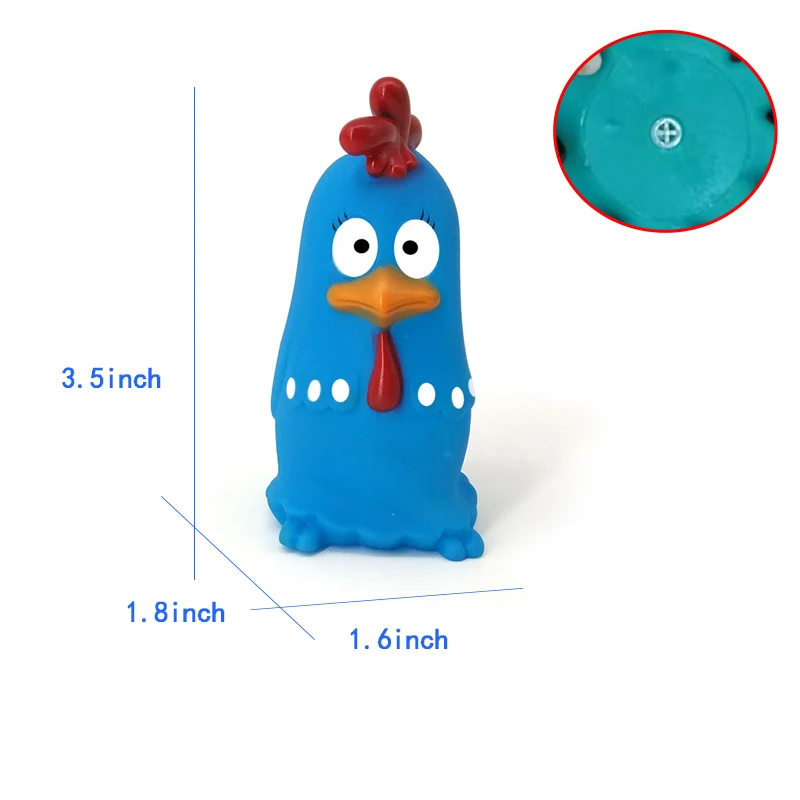 Rooster With BB Милые животные Детские Игрушки для ванны для детей ПВХ поплавок сжимающий звук балуясь игрушки дети кошка рыба ванная комната щепотку спрей игрушка - Цвет: Rooster With BB