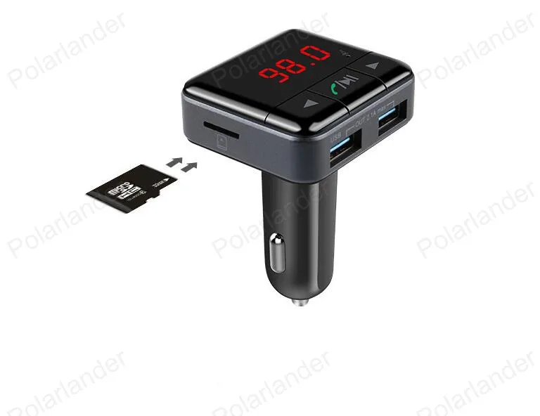 Автомобильный MP3-плеер BluetoothHandsfree FM передатчик HD Loosless+ ЖК-дисплей Экран+ Поддержка TF слот