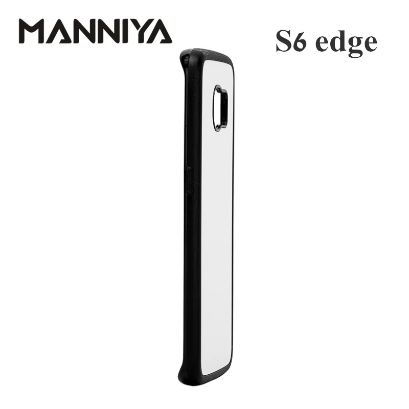 MANNIYA 2D сублимации пустой резиновый TPU+ PC чехол для Samsung Galaxy S5 S6 S6 Edge+ с Алюминий вставки 10 шт./лот