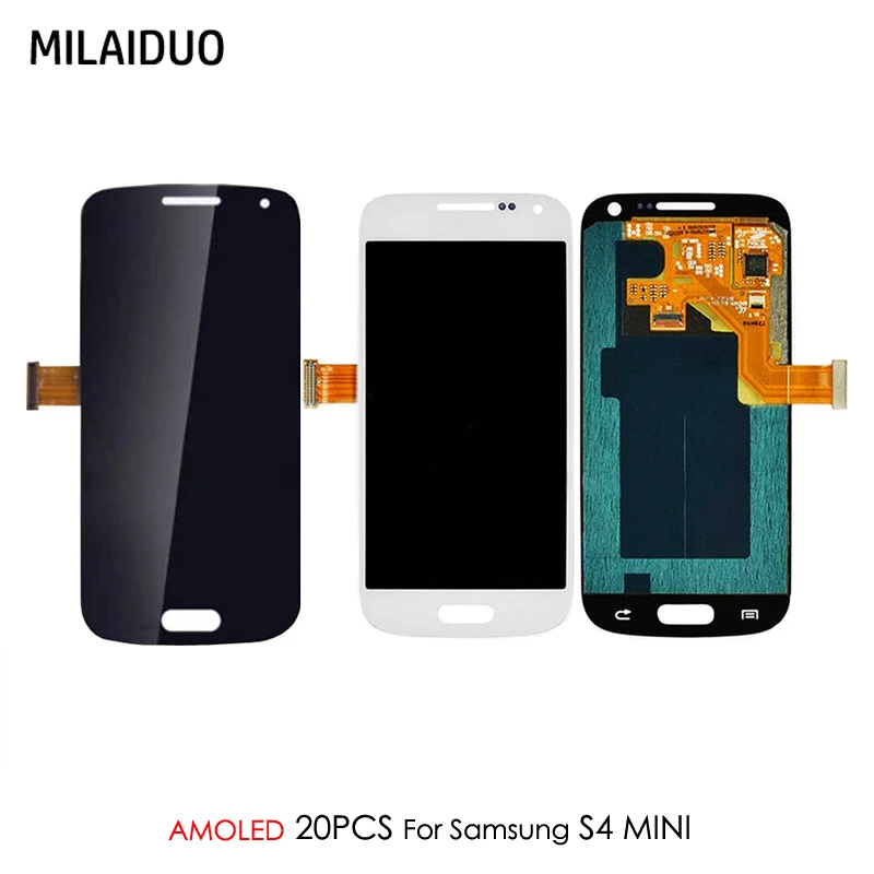 

20 PCS Super AMOLED For Samsung Galaxy S4 Mini I9190 I9192 I9195 LCD Display Touch Screen Digitizer Assembly